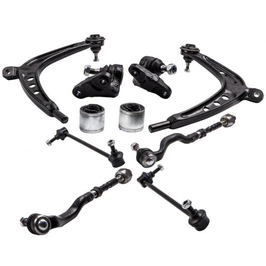 10ピース フロント ロワー コントロールアーム スウェイバー リンク 適用: BMW E46 2001-2005 325XI ベース AL-MM-5201 AL Car parts