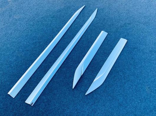 適用: トヨタ ハリアー ヴェンザ XU80 2020 2021 ABS クローム サイド ドア ボディ トリム AL-KK-0061 AL Exterior parts for cars