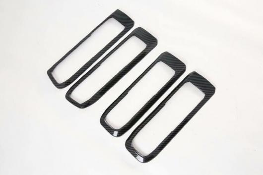 適用: フォード/FORD エクスプローラー ST U625 2020 2021 カーボンファイバー調 インナー ドア ハンドル カバー キャッチ ボウル トリム ベゼル フレーム ガーニッシュ AL-KK-0100 AL Interior parts cars