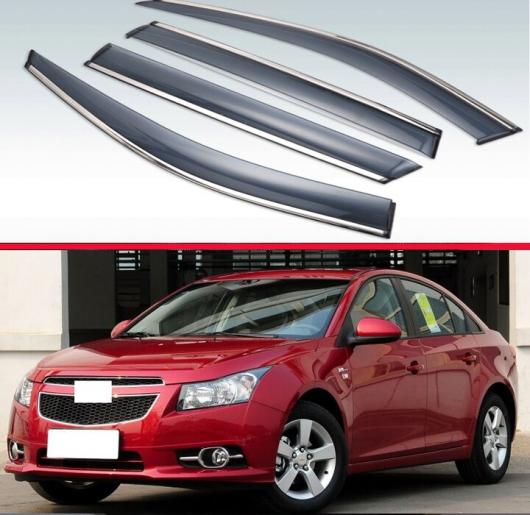 適用: シボレー/CHEVROLET クルーズ 2008-2014 プラスチック エクステリア バイザー 吹き出し口 シェード ウインドウ サン レイン ガード デフレクター AL-KK-0141 AL Exterior parts for cars