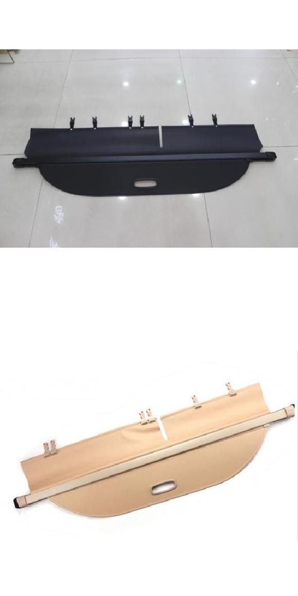 適用: トヨタ RAV4 2014 2015 2016 2017 2018 アルミニウム + キャンバス リア カーゴ カバー プライバシー トランク スクリーン セキュリティ シールド シェード アクセサリー ブラック・ベージュ AL-KK-0267 AL Interior parts for cars