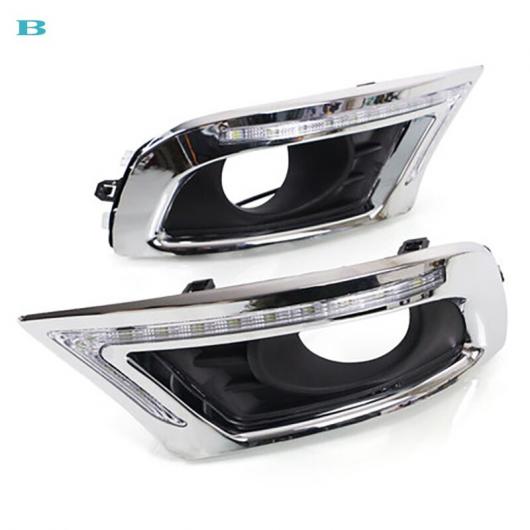 2ピース DRL ライト ランプ 適用: トヨタ カムリ 2009-2011 LED フォグランプ 6000K ホワイト ターン イエロー B AL-KK-0558 AL Car parts