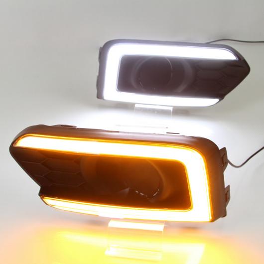2ピース DRL ライト ランプ 適用: ホンダ シティ 2017-2019 LED フォグランプ 6000K ホワイト ターン イエロー A AL-KK-0572 AL Car parts｜オートパーツエージェンシー