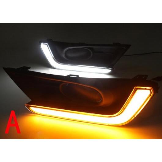 2ピース DRL ライト ランプ 適用: ホンダ CR-V CRV 2017 2018 2019 LED フォグランプ ホール イエロー ウインカー A AL-KK-0576 AL Car parts|オートパーツエージェンシー