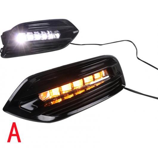 2ピース DRL ライト ランプ 適用: ホンダ ベゼル HRV HR-V 2018 2019 2020 LED フォグランプ ホール イエロー ウインカー ナイト A AL-KK-0583 AL Car parts
