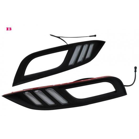2ピース DRL ライト ランプ 適用: 起亜 K3 セラトー 2013-2015 LED フォグランプ 6000K ホワイト ターン イエロー ブルー B ホワイト イエロー ブルー AL-KK-0586 AL Car parts|オートパーツエージェンシー