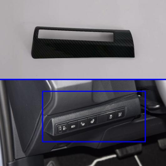 適用: トヨタ セダン カローラ E210 プレステージ アルティス 2019 2020 カーボンファイバー調 ヘッド ライト スイッチ ボタン コントロール パネル カバー トリム AL-KK-0308 AL Interior parts for cars