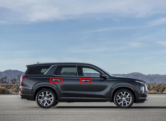 適用: ヒュンダイ/現代/HYUNDAI パリセード 2018 2019 2020 ABS クローム ドア ハンドル ボウル カバー カップ トリム キャッチ ガーニッシュ AL-KK-0410 AL Exterior parts for cars
