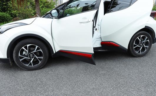 適用: トヨタ C-HR CHR （AX10 2019 2020 ABS クローム レッド サイド ドア ボディ トリム AL-KK-0488 AL Exterior parts for cars