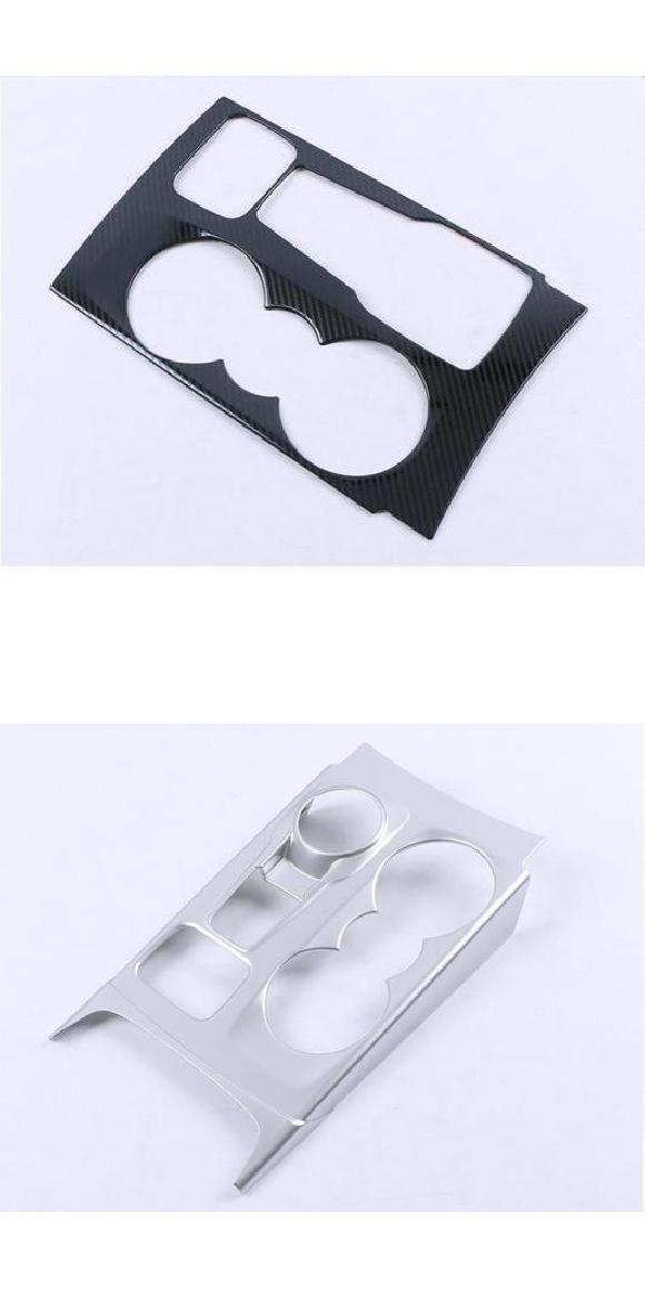 適用: フォード/FORD エスケープ クーガ 2020 2021 フロント センター コンソール カップ ドリンク ホルダー カバー トリム ベゼル フレーム ガーニッシュ 装飾 シルバー・カーボン調 AL-KK-0707 AL Interior parts cars