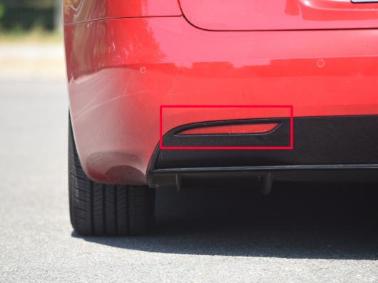 適用: テスラ/TESLA モデル S 2019 2020 ABS クローム リア リフレクター フォグライト ランプ カバー トリム ベゼル フレーム スタイリング ガーニッシュ AL-KK-0950 AL Exterior parts for cars|オートパーツエージェンシー