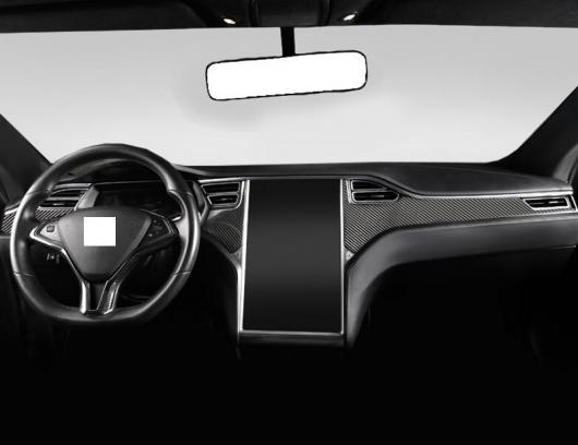 適用: テスラ/TESLA モデル S 2019 2020 カーボンファイバー調 センター コンソール インテリア インストルメント パネル トリム AL-KK-0952 AL Interior parts for cars｜オートパーツエージェンシー 26,137円