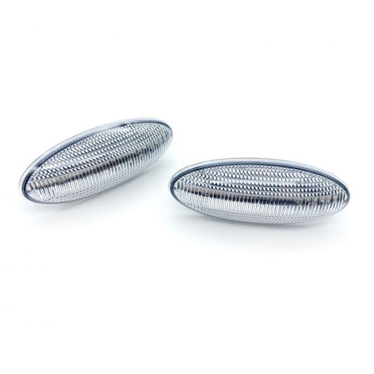 2ピース エラー クリア レンズ フロント LED サイドマーカー ライト アンバー ターンシグナルランプ 適用: トヨタ ヤリス ヴィッツ ヴィッツ ヤリス RAV4 カローラ ヴァーソ クリア AL-MM-5521 AL Car light