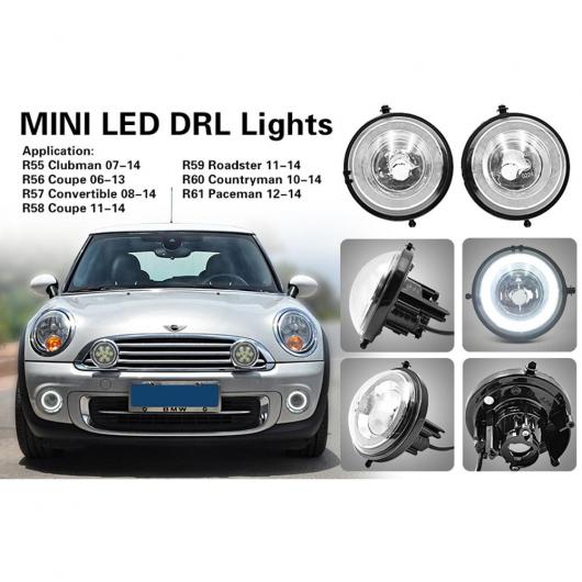 ホワイト LED HALO リング DRL デイタイム ランニング ライト 適用: ミニ クーパー S R56 R57 R58 R60 AL-MM-5577 AL Car light