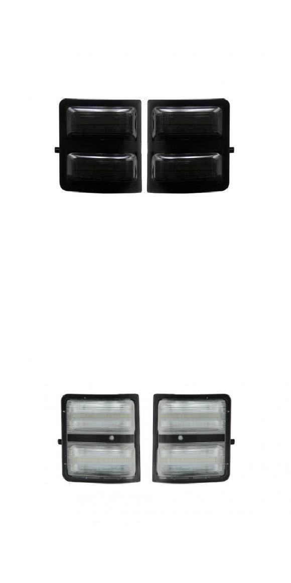 2ピース LED サイド バックミラー ミラー アンバー ターン SIGNA ライト ホワイト ランニング ライト 適用: フォード/FORD F150 F250 F350 F450 F550 スーパーデューティー スモーク・クリア AL-MM-5590 AL Car light