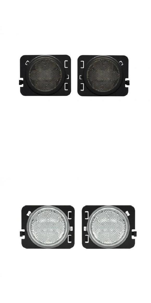 アンバー フル LED フロント サイドマーカー ライト 適用: 2007-2017 ジープ/JEEP ラングラー JK スモーク・クリア AL-MM-5595 AL Car light｜オートパーツエージェンシー