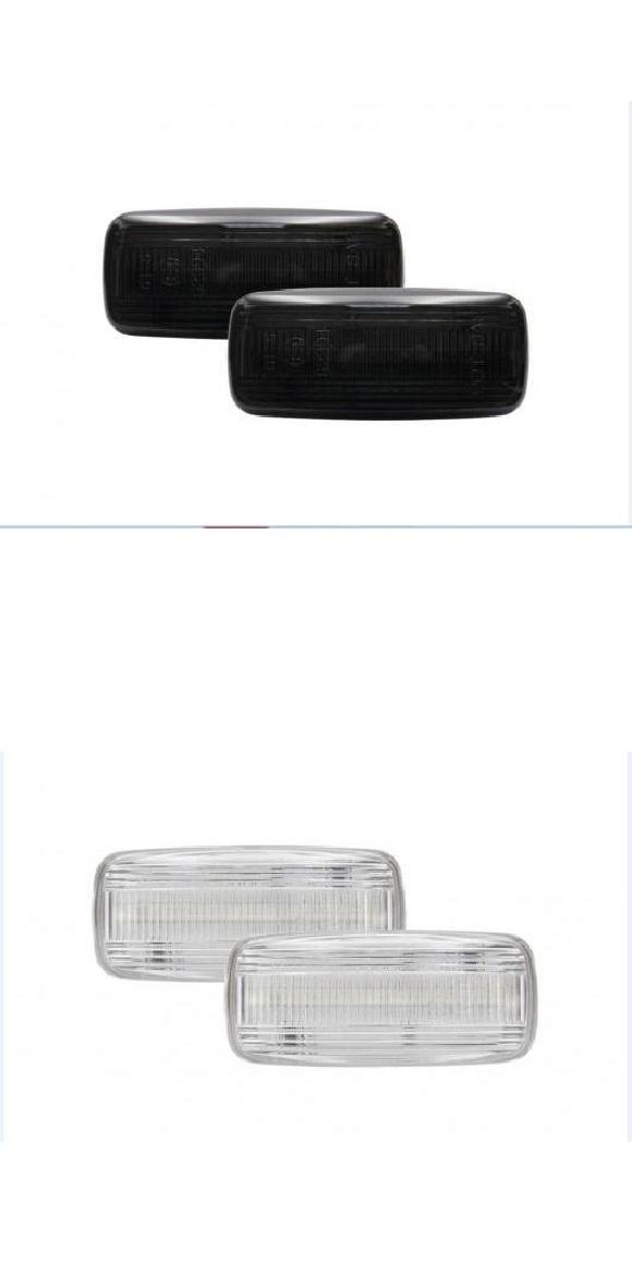 2ピース エラー フロント LED サイドマーカー ライト アンバー ウインカー ウインカー インジケーター ランプ 適用: アウディ/AUDI A2 A3 A4 A6 A8 TT オールロード C5 スモーク・クリア AL-MM-5621 AL Car light
