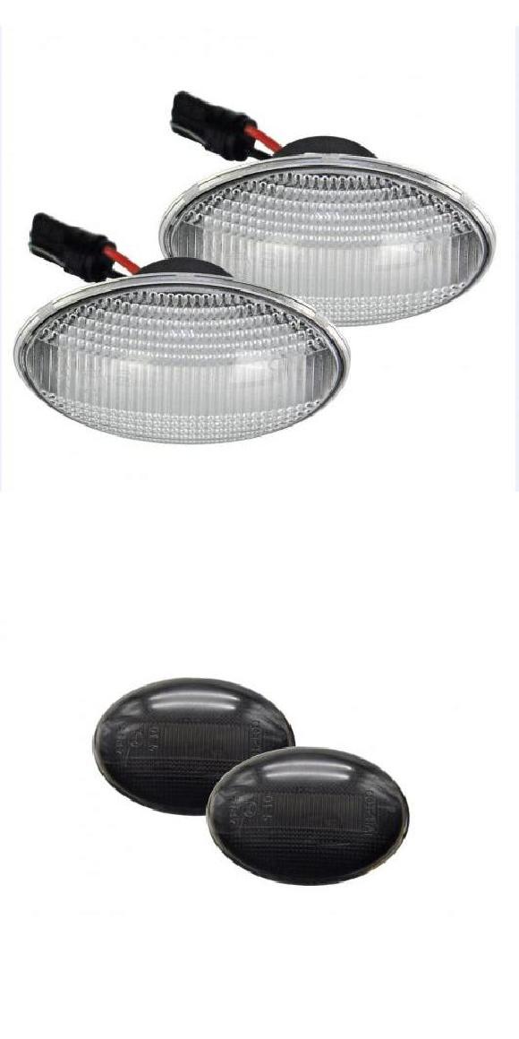 2ピース LED サイドマーカー ランプ アンバー ウインカー ライト 適用: ミニ R55 R55N クラブマン クーペ R57 R57N コンバーチブル R58 クーペ クリアレンズ・スモークレンズ AL-MM-5677 AL Car light|オートパーツエージェンシー