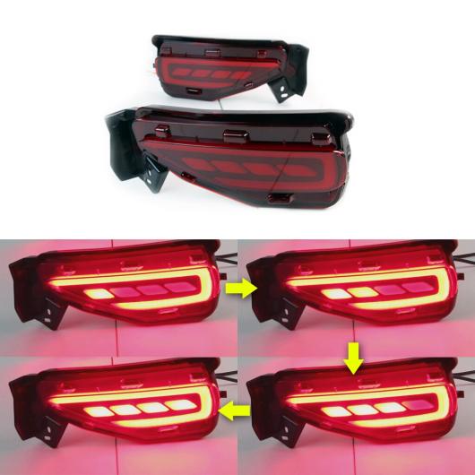 LED リア バンパー リフレクター ライト 適用: トヨタ フォーチュナ 2015 2016 2017 LED ブレーキ ライト ターンシグナルランプ ドライビング ライト Cタイプ 3ファンクション AL-MM-5797 AL Car light