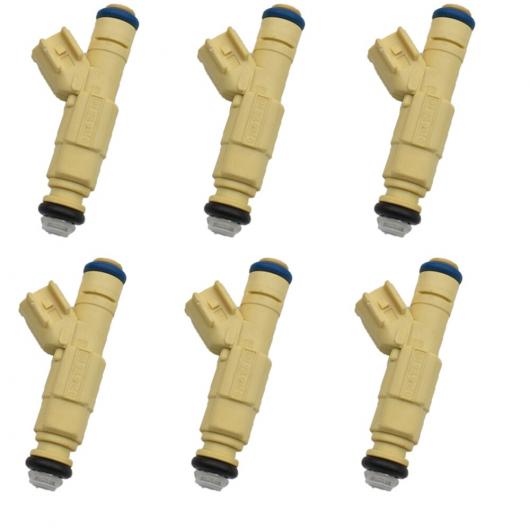 6ピースセット フューエル インジェクター ノズル 適用: 98-02 マーキュリー/MERCURY/マツダ/2.5L 5.0L 0280155861 AL-MM-6133 AL Car parts