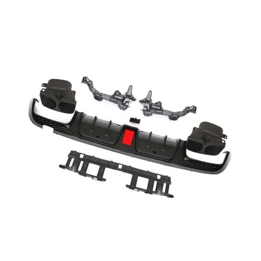 ABS リア バンパー ディフューザー リップ スポイラー エキゾースト チップ 適用: メルセデス・ベンツ Cクラス W205 C200 C250 C300 C350 C400 C43 C63 AMG S 2014UP カーボン ファイバー AL-MM-7862 AL Exterior parts for cars｜オートパーツエージェンシー