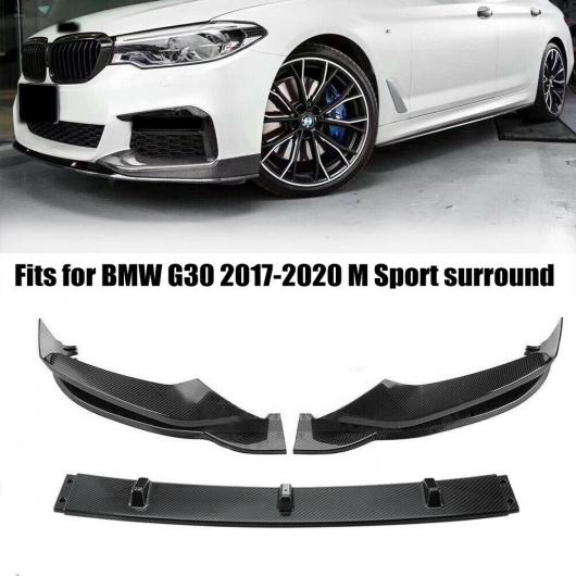 3ピース 適用: BMW 5シリーズ G30 2017-2020 2021 G38 フロント バンパー リップ スポイラー スプリッター カーボン スタイル/ブラック 2021 光沢ブラック・B1 光沢ブラック AL-MM-8116 AL Exterior parts for cars|オートパーツエージェンシー