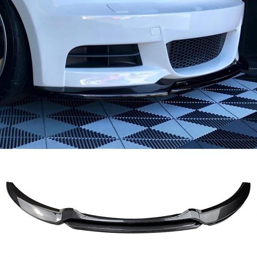 適用: BMW 1シリーズ E82 Mスポーツ 2007-2013 125I 128i 135i 120i カーボン調 ABS スプリッタ チン カバー フロント バンパー スポイラー リップ カーボン調 AL-MM-8135 AL Exterior parts for cars