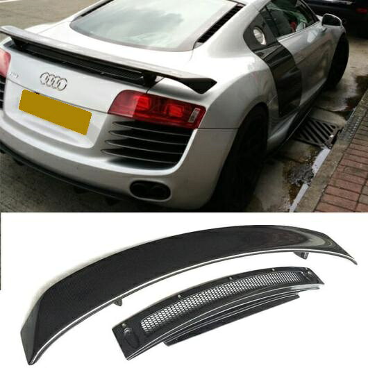 R8 カーボンファイバー リア トランク スポイラー ウイング 適用: アウディ/AUDI R8 GT ウイング 2007-2016 AL-MM-8154 AL Exterior parts for cars