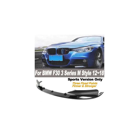 フロント スプリッタ カーボン調 フロント バンパー リップ 適用: BMW F30 3シリーズ 2012-2018 スポーツ バージョンのみ AL-MM-8136 AL Exterior parts for cars