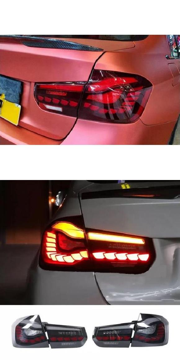 LED テール ライト 適用: BMW 3シリーズ F30 2013-2018 W/シーケンシャル インジケーター リア ランプ レッド・ブラック AL-MM-8393 AL Car light 158,305円