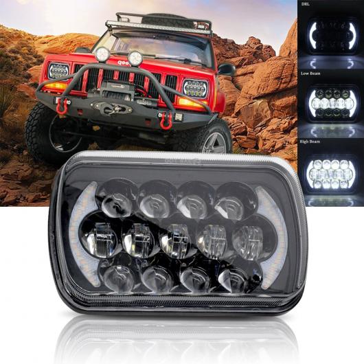 7X6 5X7 防水 LED プロジェクター ヘッドライト バルブ HI-LO ビーム HALO 適用: ジープ/JEEP チェロキー/CHEROKEE XJ ライト アクセサリー AL-MM-8429 AL Car light