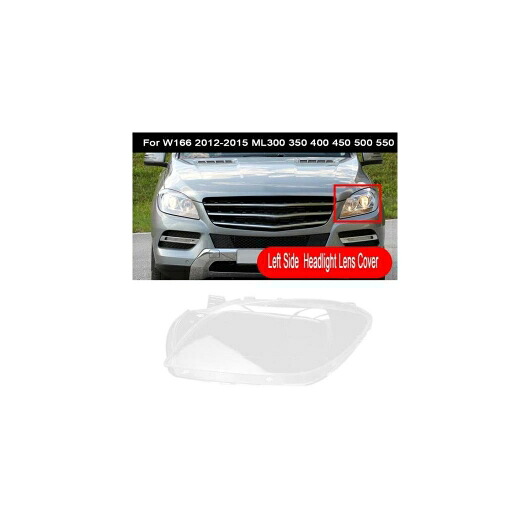 適用: メルセデス・ベンツ W166 2012 15 ML クラス サイド ヘッドライト クリア レンズ カバー ヘッド ライト ランプ ランプシェード シェル 左 AL-MM-8370 AL Car light