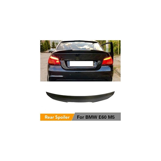 リア トランク スポイラー 適用: BMW 5シリーズ E60 ベース セダン Mスポーツ M5 2004-2009 カーボンファイバー リア トランク ブーツ リップ ウイング メンバー スポイラー AL-MM-8205 AL Exterior parts for cars