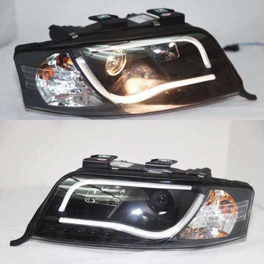 適用: アウディ/AUDI A6 LED ストリップ ヘッドランプ フロント ライト 1997 2000 SN キセノン バルブ イン ロー 2 ピース AL-MM-8571 AL Car light｜オートパーツエージェンシー