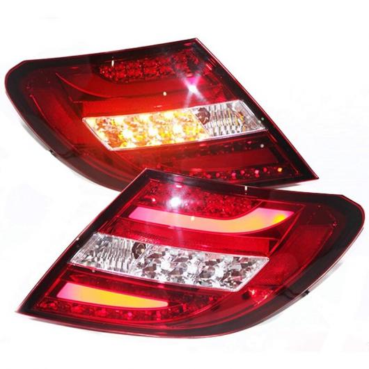 LED テール ランプ バック リア ライト 適用: メルセデス・ベンツ C クラス W204 レッド ホワイト 2ピース AL-MM-8578 AL Car light