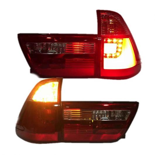 1ペア LED テールライト アセンブリ 適用: BMW X5 E53 1998-2006 1100 リア ランプ バック ライト テール ライト 1500 4ピース AL-MM-8635 AL Car light