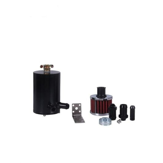 180ml アルミニウム エンジン バッフル オイル キャッチ 缶/タンク フィルター ブラック AL-NN-0386 AL Car parts｜オートパーツエージェンシー 9,131円