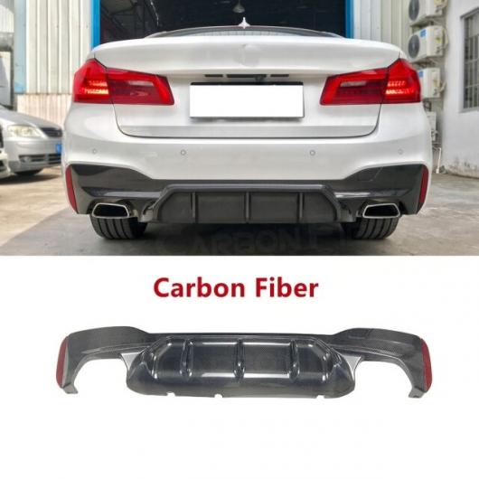 適用: 5シリーズ カーボンファイバー/ABS リア リップ ディフューザー BMW G30 G31 G38 Mテック Mスポーツ 2017 2018 フィン シャーク スタイル バンパー プロテクター カーボンファイバー AL-NN-0563 AL Exterior parts for cars
