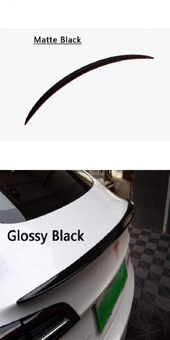 ABS トランク ウイング スポイラー 適用: テスラ/TESLA モデル 3 2017 2018 2019 2020 2021 カーボンファイバー/ブラック トランク スポイラー マットブラック・光沢ブラック AL-NN-0665 AL Exterior parts for cars|オートパーツエージェンシー