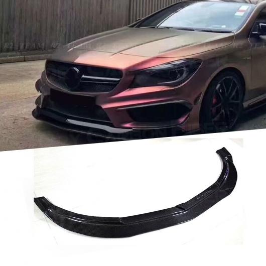 カーボンファイバー フロント バンパー リップ ボディ キット スポイラー 適用: メルセデス・ベンツ W117 CLA200 CLA250 CLA45 AMG 2013-2016 ヘッド バンパー チン シャベル AL-NN-0727 AL Exterior parts for cars｜オートパーツエージェンシー