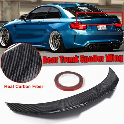 適用: BMW F22 リアル カーボンファイバー トランク スポイラー ウイング BMW F22 M235i F87 M2 2014-2018 リア リップ ウイング スポイラー カーボン調 AL-NN-0755 AL Exterior parts for cars