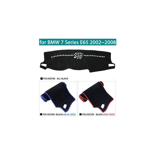 ダッシュボード カバー ダッシュマット 適用: BMW 7シリーズ E65 2002～2008 2003 2004 右ハンドル用・左ハンドル用 ポリエステル レッド エッジ～ポリエステル ブラック エッジ AL-NN-1366 AL Interior parts for cars