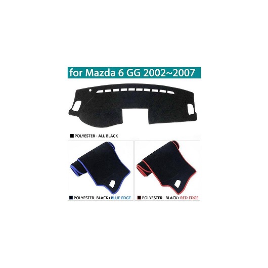ダッシュボード カバー ダッシュマット 適用: MAZDA6 GG 2002 2003 2004 2006 2007 右ハンドル用・左ハンドル用 ポリエステル レッド エッジ～ポリエステル ブラック エッジ AL-NN-1372 AL Interior parts for cars｜オートパーツエージェンシー