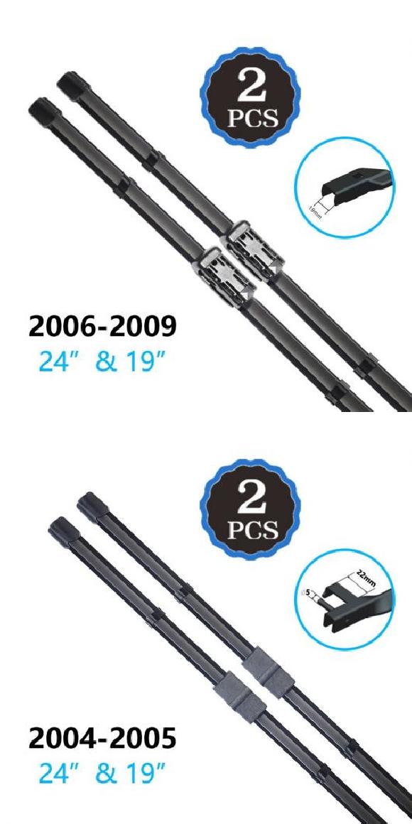 ワイパー ブレード 適用: フォルクスワーゲン/VOLKSWAGEN VW ゴルフ 5 MK5 ゴルフ V ラビット 1K GTI 2004～2009 フロント 2006-2009・2004-2005 AL-NN-1577 AL Car parts 8,777円