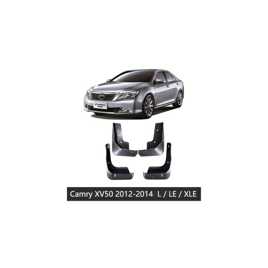 マッド ガード フラップ 泥よけ 4ピース フロント リア 適用: トヨタ カムリ XV50 50 2012 2013 2014 適用: L ベース LE XLE AL-NN-2052 AL Exterior parts for cars