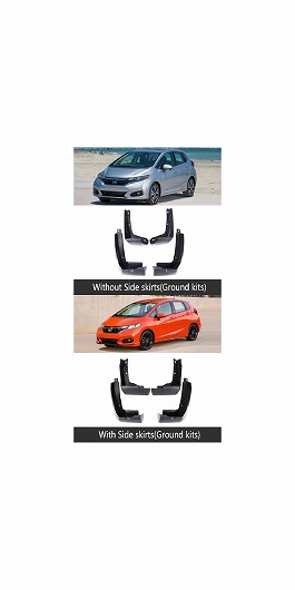 マッド ガード フラップ 泥よけ フロント REA 適用: ホンダ フィット ジャズ GK 2018 2019 2020 第3世代 サイドスカートなし・サイド スカート AL-NN-2047 AL Exterior parts for cars