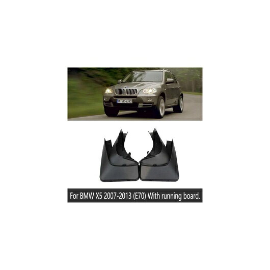 マッド ガード フラップ 泥よけ 適用: BMW X5 E53 E70 F15 1999～2017 2000 2005 2006 2010 2015 2016 2007-2013 E70 AL-NN-2273 AL Exterior parts for cars