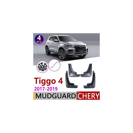 マッド ガード フラップ 泥よけ 4ピース 適用: 奇瑞汽車 Tiggo 4 TIGGO4 5X 2017 2018 2019 フロント リア AL-NN-2313 AL Exterior parts for cars