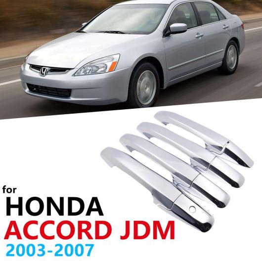 クローム ドア ハンドル カバー トリム 適用: ホンダ アコード JDM 2003 2004 2005 2006 2007 ステッカー エクステリア AL-NN-2561 AL Exterior parts for cars