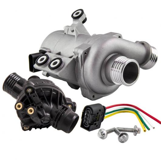 適用: BMW 128i 3.0L 2996CC 2008-2012 電動 エンジン ウォーター ポンプ＆サーモスタット 11517586925 11537549476 11537544788 AL-NN-2868 AL Car parts